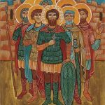 დიდმოწამე მიქაელი, რომელსა ეწოდა გობრონ და ასოცდაცამეტნი მხედარნი მისნი (+914)