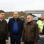 ინფრასტრუქტურის მინისტრი და გურიის მხარეში სახელმწიფო რწმუნებული სამტრედია-გრიგოლეთის ჩქაროსნული მაგისტრალის სამშენებლო სამუშაოებს გაეცნენ